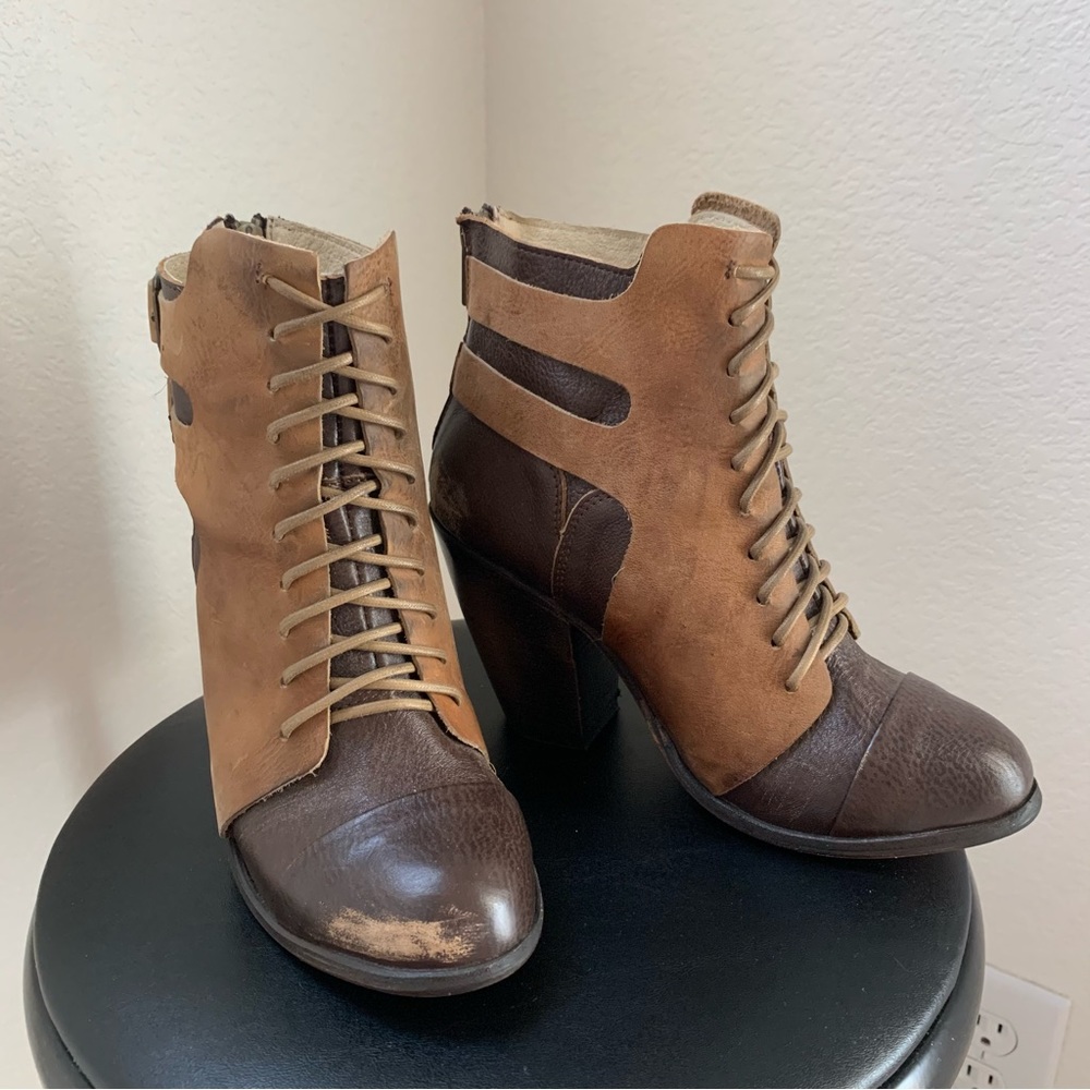 New Free Bird Malry High Heel Leather Ankle Boots